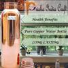 Prisha India Craft Бутылка для воды из чистой меди, 900 мл, Медные бутылки