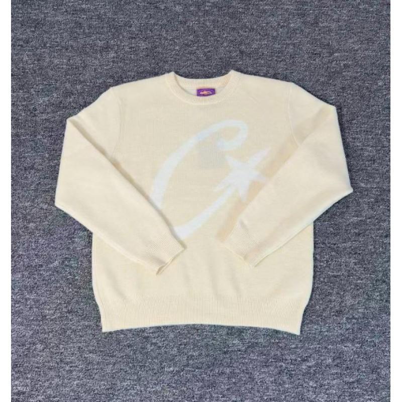 Corteiz Classic Ship Print Fleece Hoodie Sweatshirt Men Women Streetwear Loose Fit Casual Wear