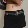 Y2k Пояс из искусственной кожи Готический Западный ковбойский ремень Повседневные панк ремни с заклепками