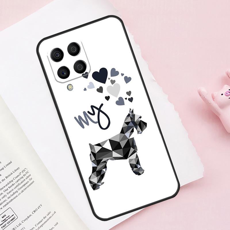 Schnauzer Puppy Dog Art Case For Samsung Galaxy M16 M36 M56 M21 M20 M23 M31 M11 M54 M14 M34 M13 M52 M32 M12 M15 M55