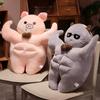 Милый мускулистый плюшевый кролик свинья кошка плюшевые игрушки чучело животного бойфренд обнимающаяся подушка стул подушка подарок на день рождения