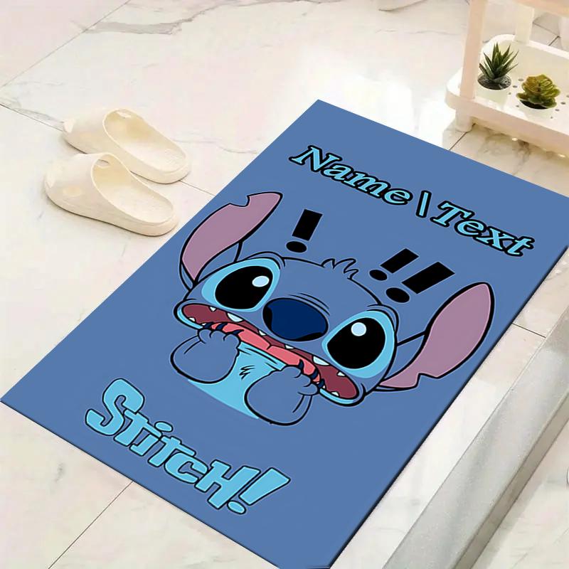 Custom 1Pc Lilo Stitch Heart Rug Office Carpet Indoor Outdoor Entrance Doormat Nonslip Soft And Comfortable Living Room D916291