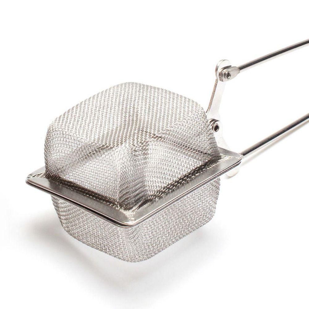 Stainless Steel Reusable Tea Filter Handle Design Teapot Tea Infuser Fine Mesh Tea Strainer Cup
