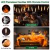 Halloween Decoration Floating LED Candles 12/24Pc Flameless Flicker Candle with Magic Wand Remote Control for Christmas Birthday