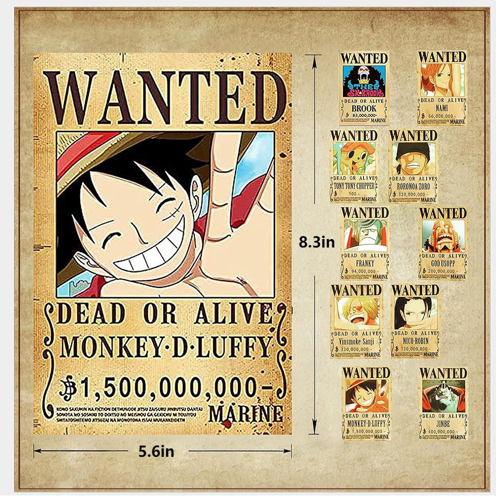 24 Плаката о розыске с пиратами, Высокое качество, Плотные, 14.3 X 21 см