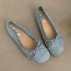 Нежные вечерние туфли на плоской подошве, французское серебро, новые китайские туфли-одиночки, женские туфли Doudou, новые весенние и летние балетки на мягкой подошве
