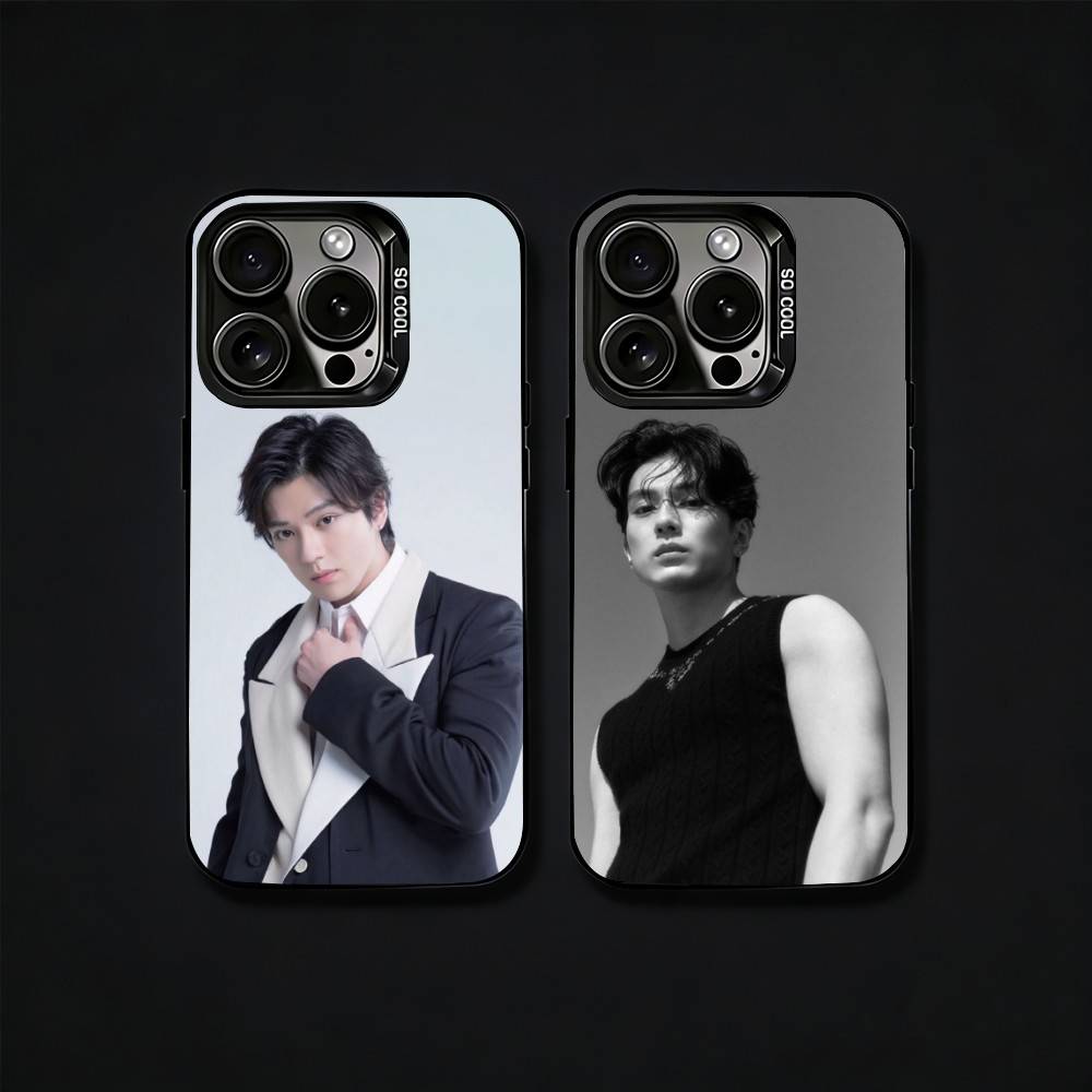Чехол для телефона M-Mackenyu Arata для iPhone 17, 16, 15, 14, 13, 12 Pro Max Черный Матовый Конфетный Ударопрочный Чехол