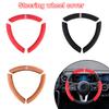 Auto Interior Decoration Protector Decoration Cover Anti-slip Car Steering Wheel Cover Four Season Universal Leather Car Accessories