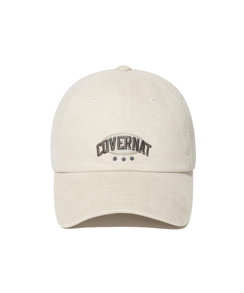 COVERNAT [Standard Fit] Arch Logo Vintage Artwork Ball Cap Beige