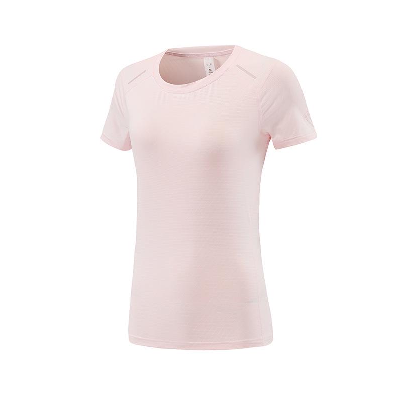 Женская быстросохнущая футболка для йоги с коротким рукавом - Легкий, дышащий фитнес-топ для летнего бега и спорта.