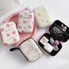 9.5*13.3cm Earphone Box Zipper Data Cable Charging Line Cable Storage Case Bag Women Girls Lipsticks Cards Coin Storage Box