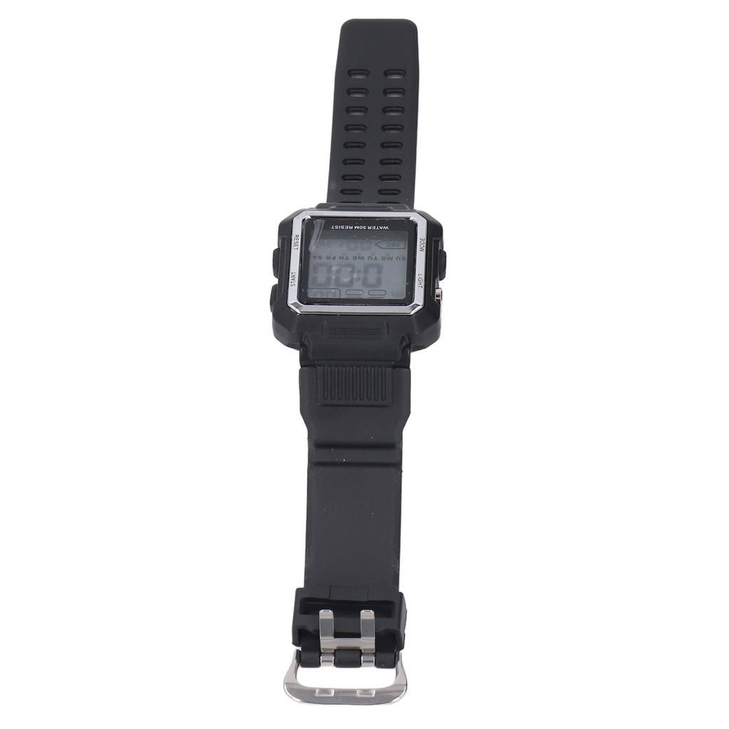 Мужские цифровые часы 50M Водонепроницаемые светодиодная подсветка Секундомер Будильник Календарь Ударопрочные Серфинг