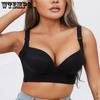 Push Up Bras Women Deep Cup Bra Hide Back Fat Underwear Shaper Incorporated Full Back Coverage Lingerie Wireless