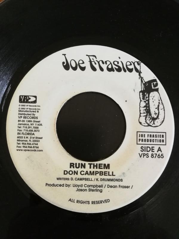 7inch Record DON CAMPBELL - Run Them VPS8765 Joe Frasier 2002 US Reggae, Ska & Dub Used