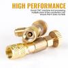 R410/R22 Safety Valve Sealed Brass 1/4 5/16 Inch Air Conditioning Charging Hose Valve Adapter Refrigeration Tool Air Conditioner