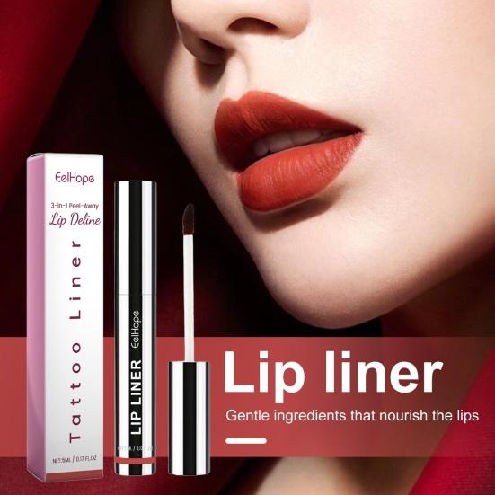 5ML Peel-off Lip Liner Long Lasting Waterproof Highly Pigmented Removable Plump Lip Tattoo Stain Women Lip Makeup Tools Birthday Gift