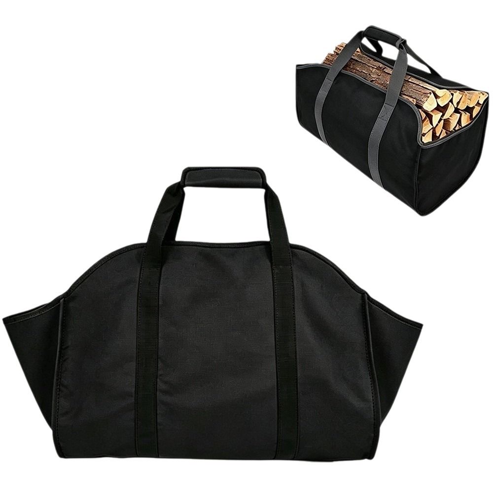 Oxford Cloth Firewood Storage Bag Large Capacity Fireplace Wood Holder Log Transport