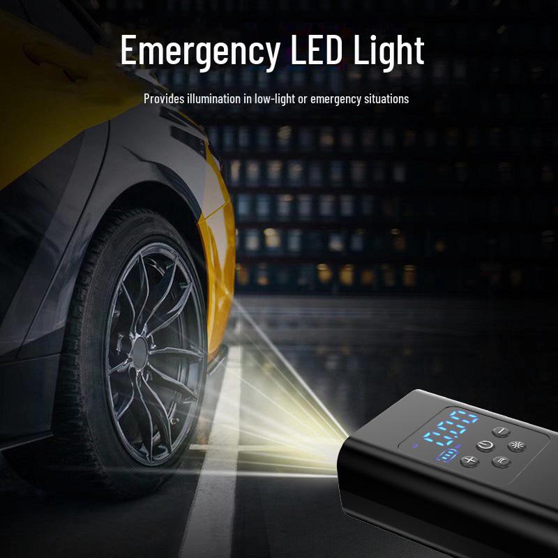 Портативный электрический автомобильный воздушный насос с интеллектуальным освещением