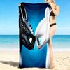 1Pc Dragons Love Beach Towel, Quick Dry, Multi-Use for Beach Pool Gym Yoga Home Travel, Christmas, Halloween, Xmas Gift M928160