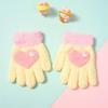 Soft Comfortable Winter Mittens for Kids Knitted Gloves Cute Cartoon Pattern Kindergarten Gloves Comfortable Wearing