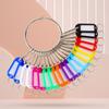 10/20/30/40 Pieces Transparent Window Key Ring Plastic With Number Plates Key Tags Metal Split Rings Key Chains