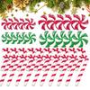 Christmas Candy Cane Candy Garland Christmas Cane Decoration Plastic Candy Cross Border Christmas Tree Ornament
