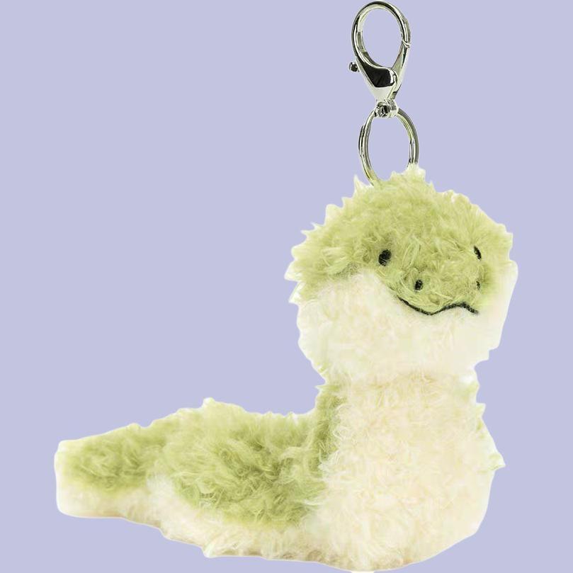Jellycat Серия Амфибий и Ползающих Куклы Маленькие Змейки Плюшевая Подвеска Высота 10 см