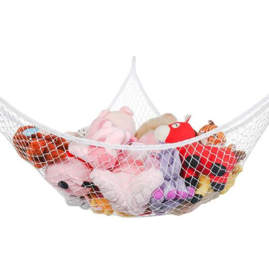 Toy Net Hammocks High Elasticity Hollow Easy To Apply Lovely Stuffed Animal Storage Hammock for Kids Room