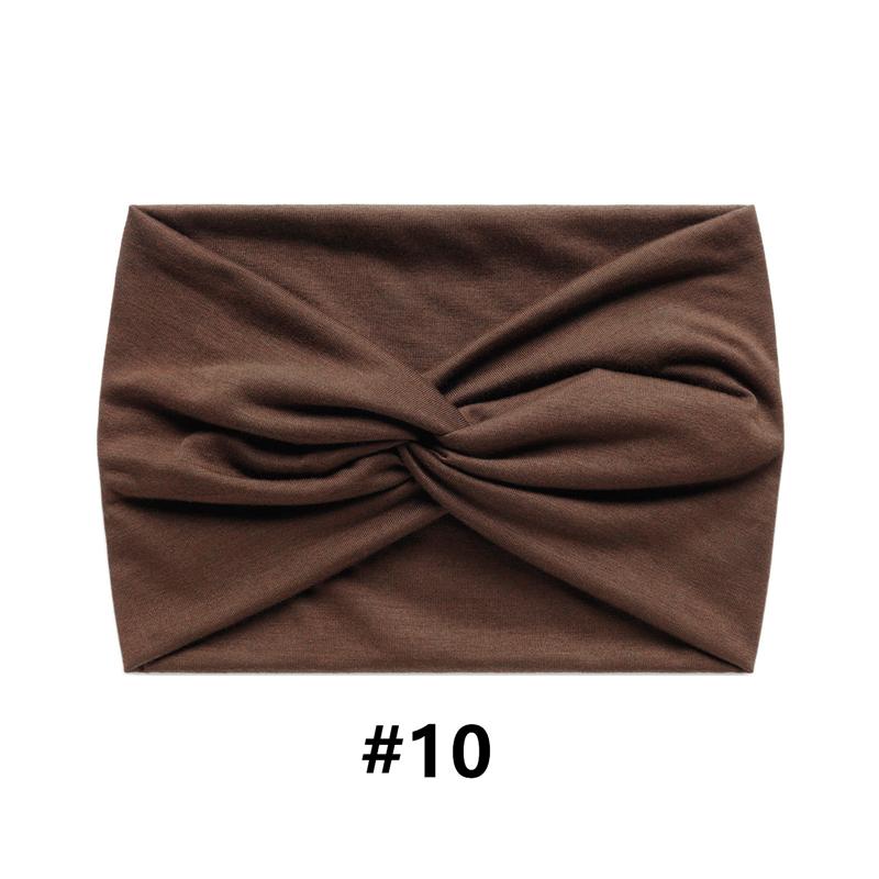 Широкие повязки на голову для женщин Очень большая повязка на голову в виде тюрбана Повязка на голову в стиле бохо Повязка на голову с витым узлом Спортивные эластичные нескользящие повязки на голову для тренировок Аксессуары для больших волос