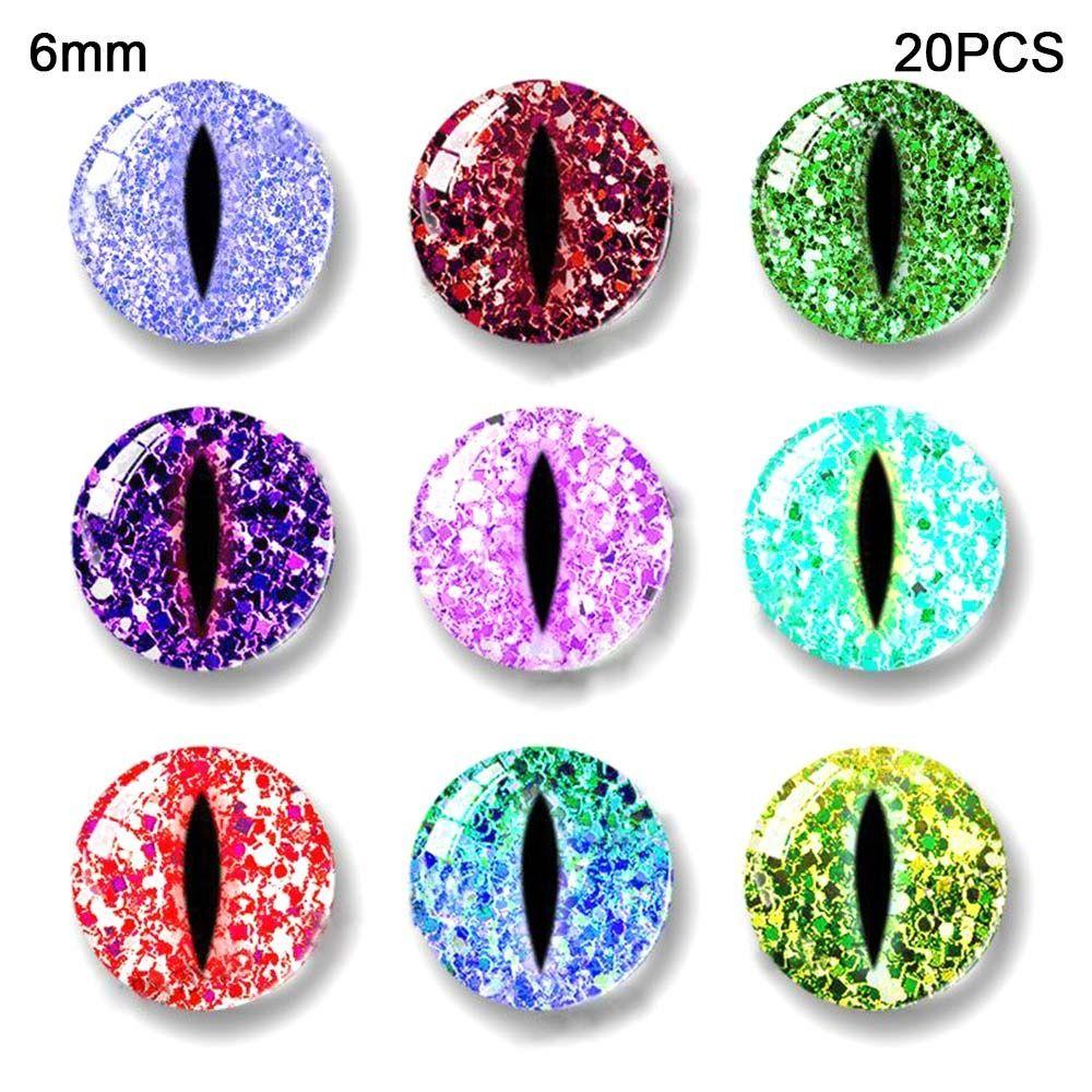 20pcs/10pairs Plastic Puppet Crystal Eyes 6mm-20mm Dolls DIY Tools DIY Doll Accessories