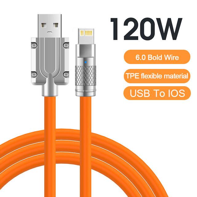 120 Вт 6A сверхбыстрая зарядка USB C жидкий силиконовый кабель для iPhone 14 15 Samsung Xiaomi быстрое зарядное устройство Type-C кабель для передачи данных