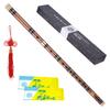Pluggable Bitter Bamboo Flute Dizi Traditional Handmade Chinese Musical Woodwind Instrument Key C/D/G Professional Performance