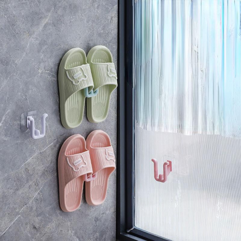 Настенные крючки для тапочек для ванной комнаты — компактные и простые в использовании, набор из 2 шт.