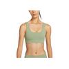 Nike Alate Solid Color Outdoor Casual Pullover Low Intensity Support Quick Dry Sports Underwear Women Underwear Oil-Green FB3240-386