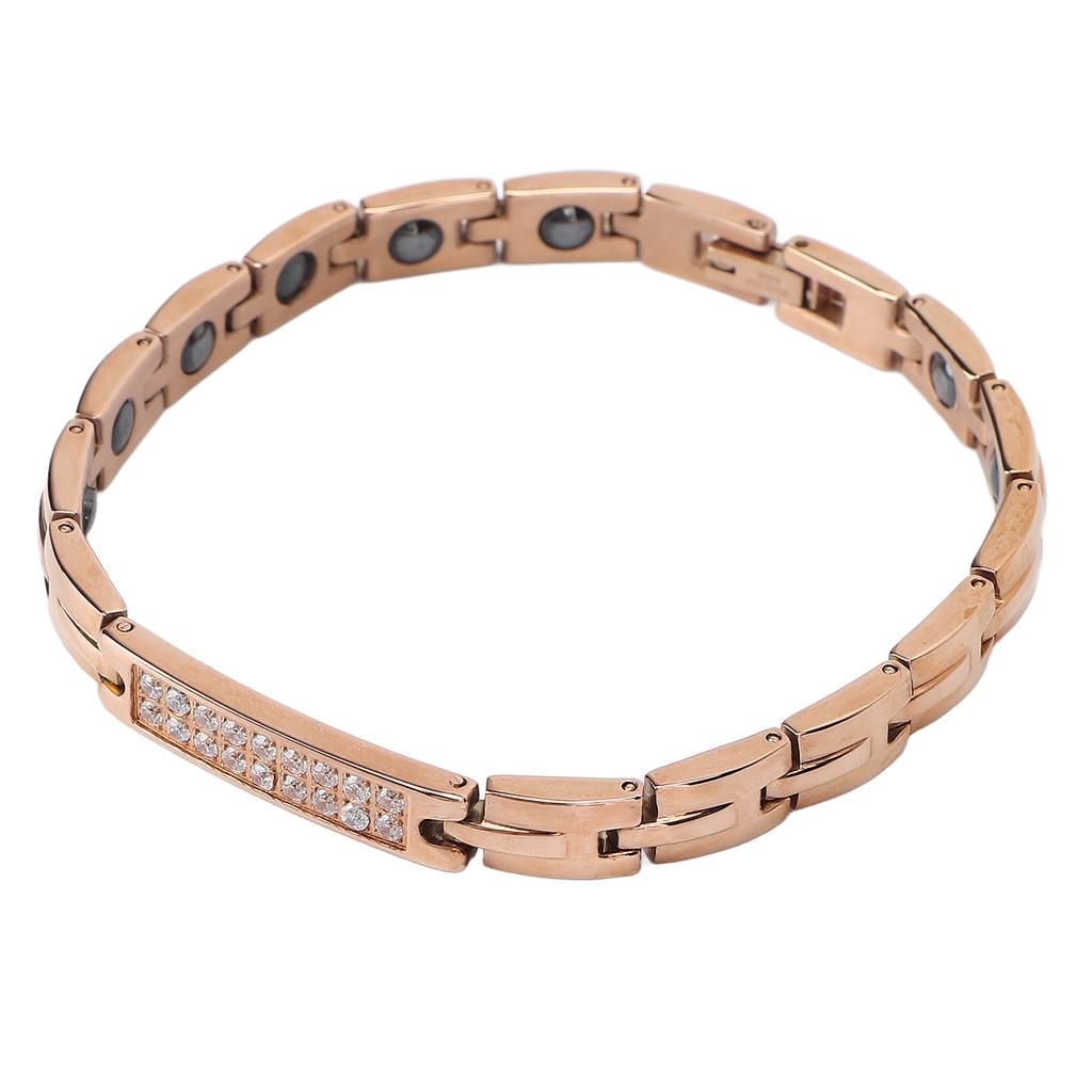 Женский браслет магнитной терапии уменьшает усталость, снижает вес, облегчает боль, браслеты из титановой стали