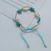 Bohemian Starfish & Turtle Anklet: Handmade Woven Cross-border INS Fashion Jewelry Bracelet.