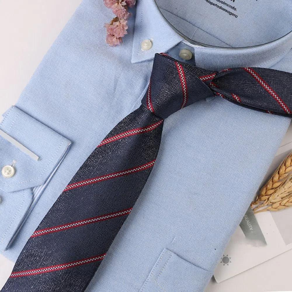 Soft Jacquard Floral Tie British Gentleman Striped Knitted Tie Boys