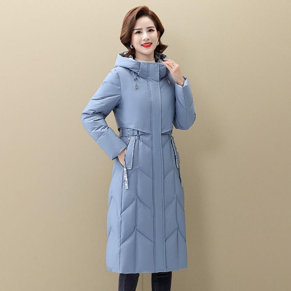 Mom's Down Jacket Women's Medium and Long Models New Winter Middle-aged Women's Middle-aged and Elderly Foreign-style Jacket