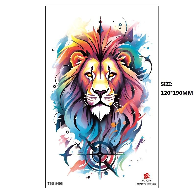 Ручная роспись оригинальный цвет цветок лиса феникс женская имитация татуировки переводная татуировка наклейка