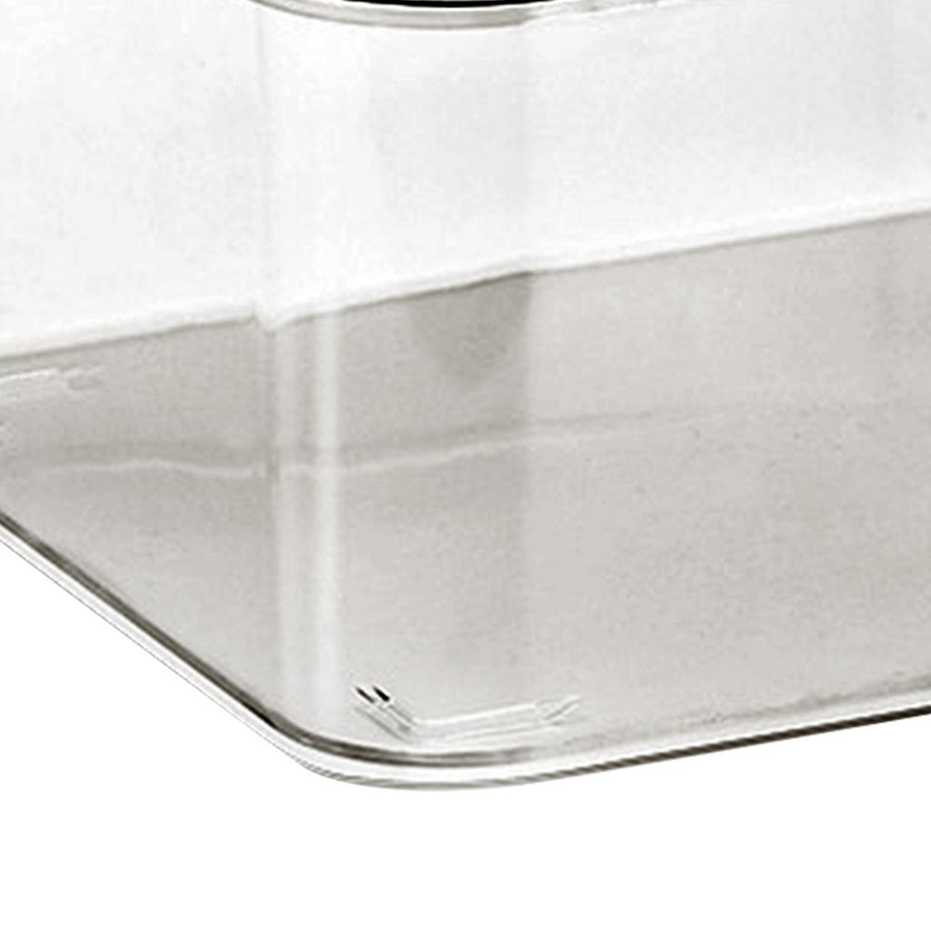 Desk Storage Box Plastic Large Capacity Dustproof Multi Functional Phone Case Storage Holder with Lid Light Gray