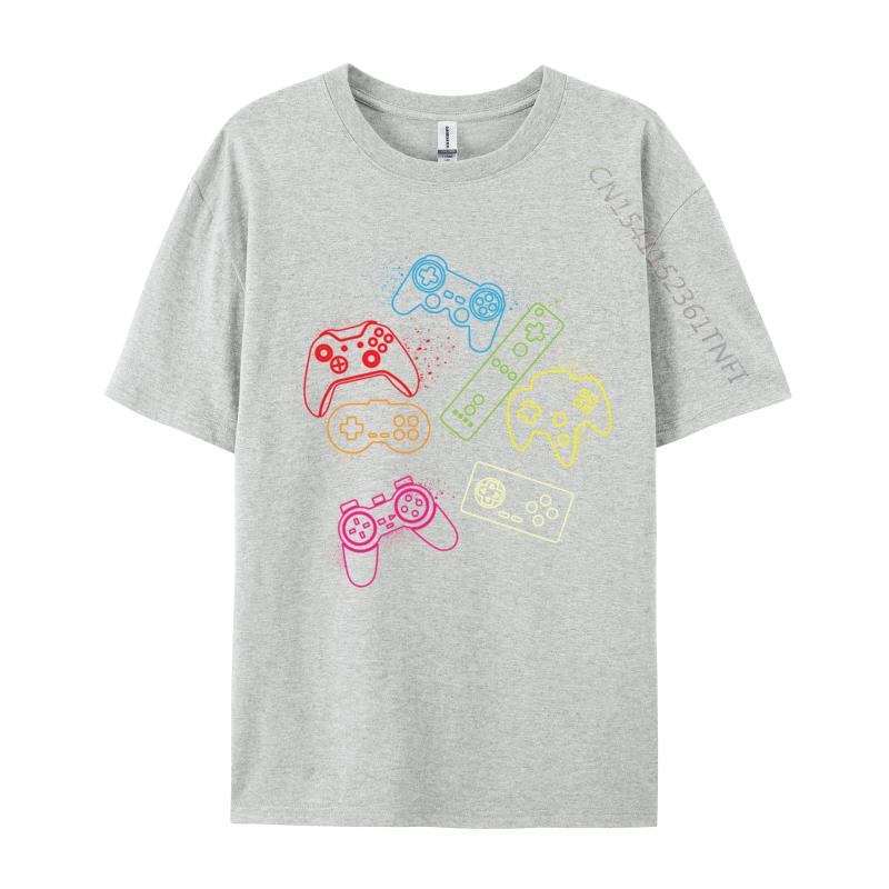 Gaming Controllers Video Games Gamers TShirts Hip Hop Leisure Tees Hip Hop Cotton Unisexs Top TShirts