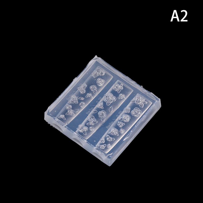 Инструмент для маникюра с 3D-стереоскопическим дизайном для салонного и домашнего использования. Силиконовая форма для ногтей в форме цветка для DIY-стемпинга и украшения нейл-арта