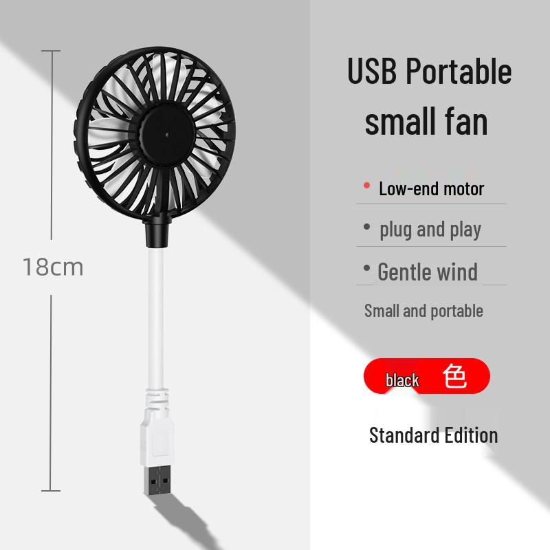Портативный тихий USB-вентилятор для ребенка, еды, общежития и настольного использования - Сильный поток воздуха, Plug-and-Play, Компактный размер для переноски.