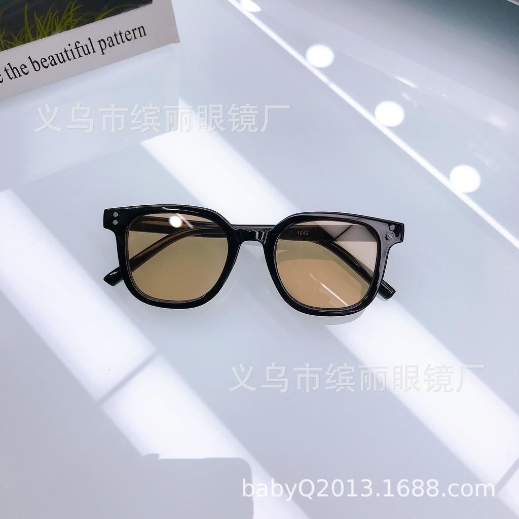 Квадратные солнцезащитные очки в большой оправе, простые, артефактные, детские солнцезащитные очки, мужские и женские, модные, детские, ретро, детские солнцезащитные очки