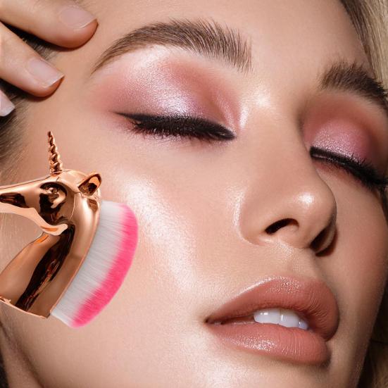 Кисть для макияжа «Лошадь» с мягкой щетиной, пушистая основа, рассыпчатая пудра, тени для век, крем для контура, румяна, кисть для дизайна ногтей, инструменты для макияжа