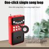 Портативный мини-радио FM-приемник, беспроводной Bluetooth-динамик, TF MP3-плеер с разъемом 3,5 мм, поддержка записи 18650, перезаряжаемый