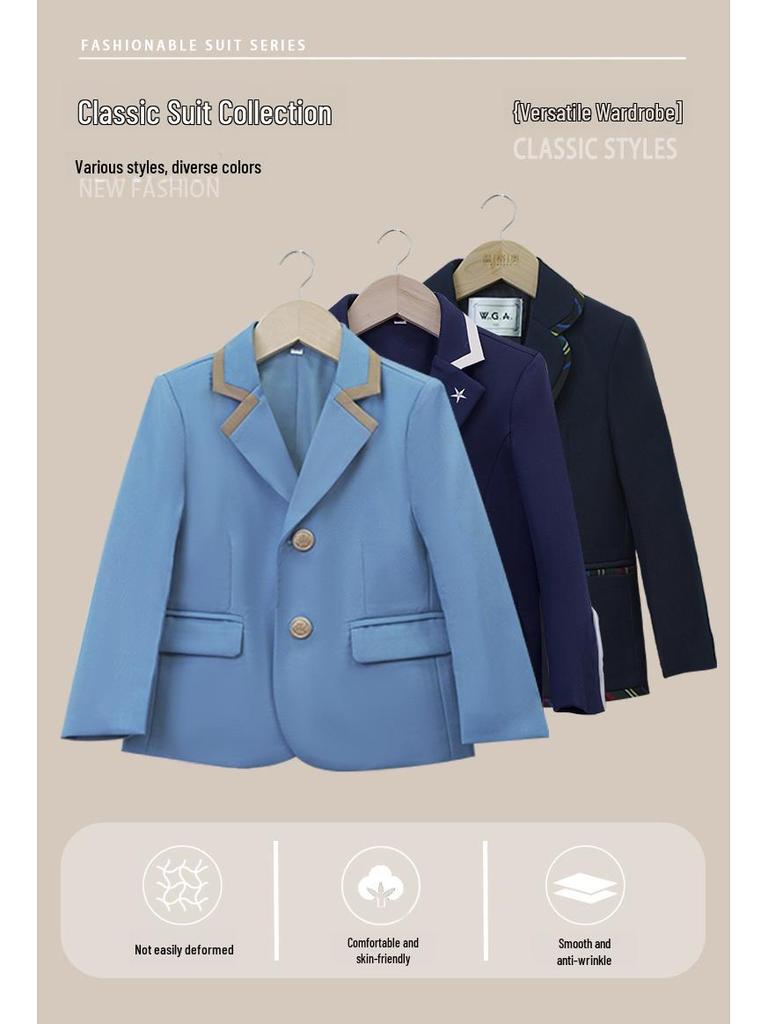 Детская школьная одежда: Блейзеры в британском стиле, Детсадовская и школьная форма, Сезонная классная одежда и Платья для ведущих