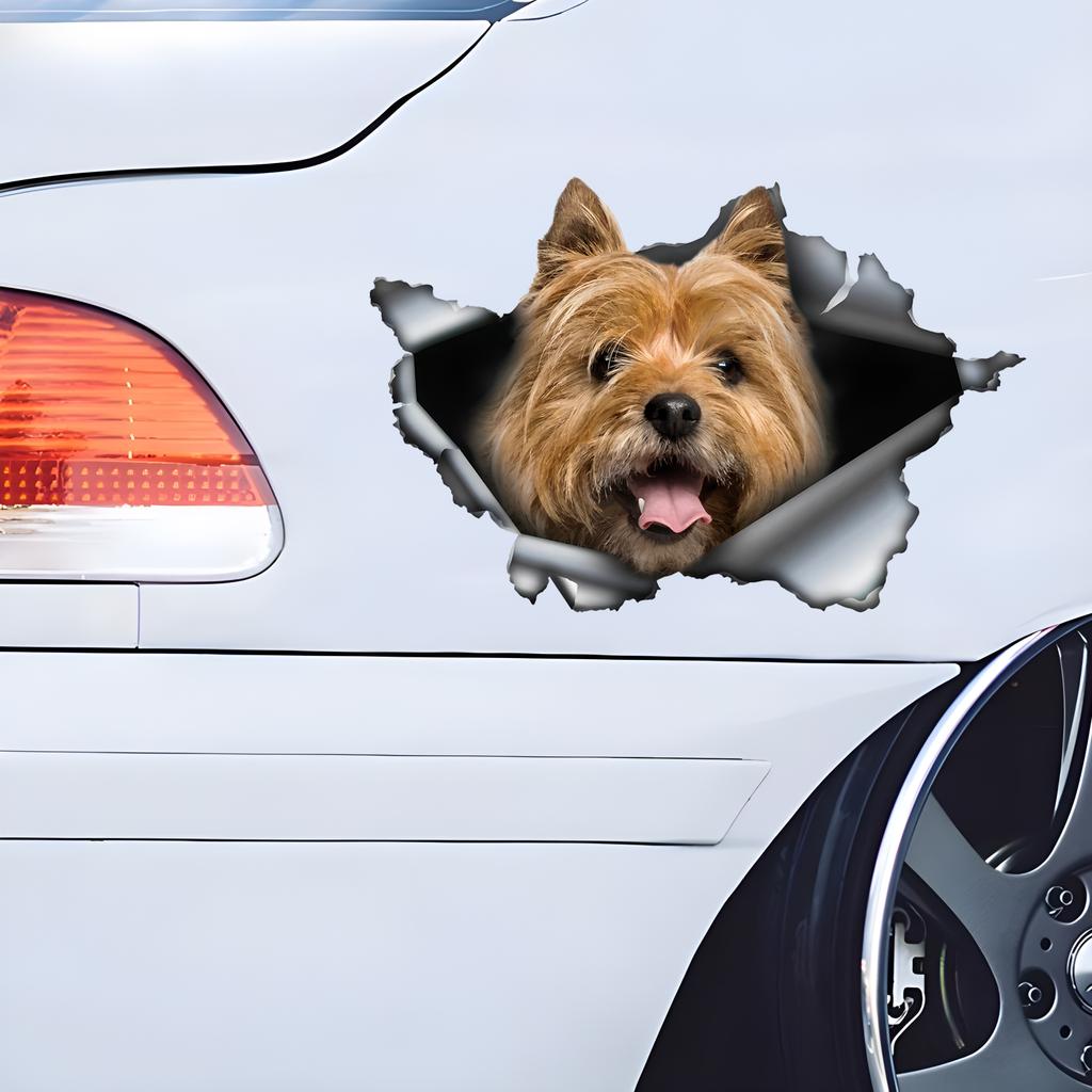 Cairn Terrier Car Stickers, Weather-Resistant Vinyl Stickers for Windows, Bumper Crafts - PVC Material Vehicle Decals