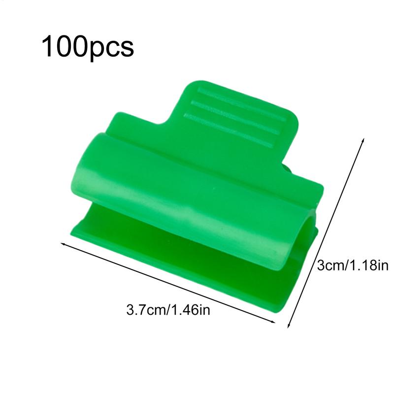 Garden Clips For Netting 100-piece Snap Clamps Heavy Duty Accessories Bracket Replacement Support Fasteners For Grow Farm