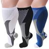 Wide Calf Plus Size Compression Socks Reduce Soreness And Swelling Large Size Elastic Breathable Pressure Socks